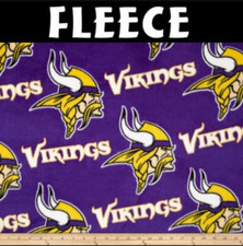 NFL Minnesota Vikings 6457-D Fleece Fabric by the Yard