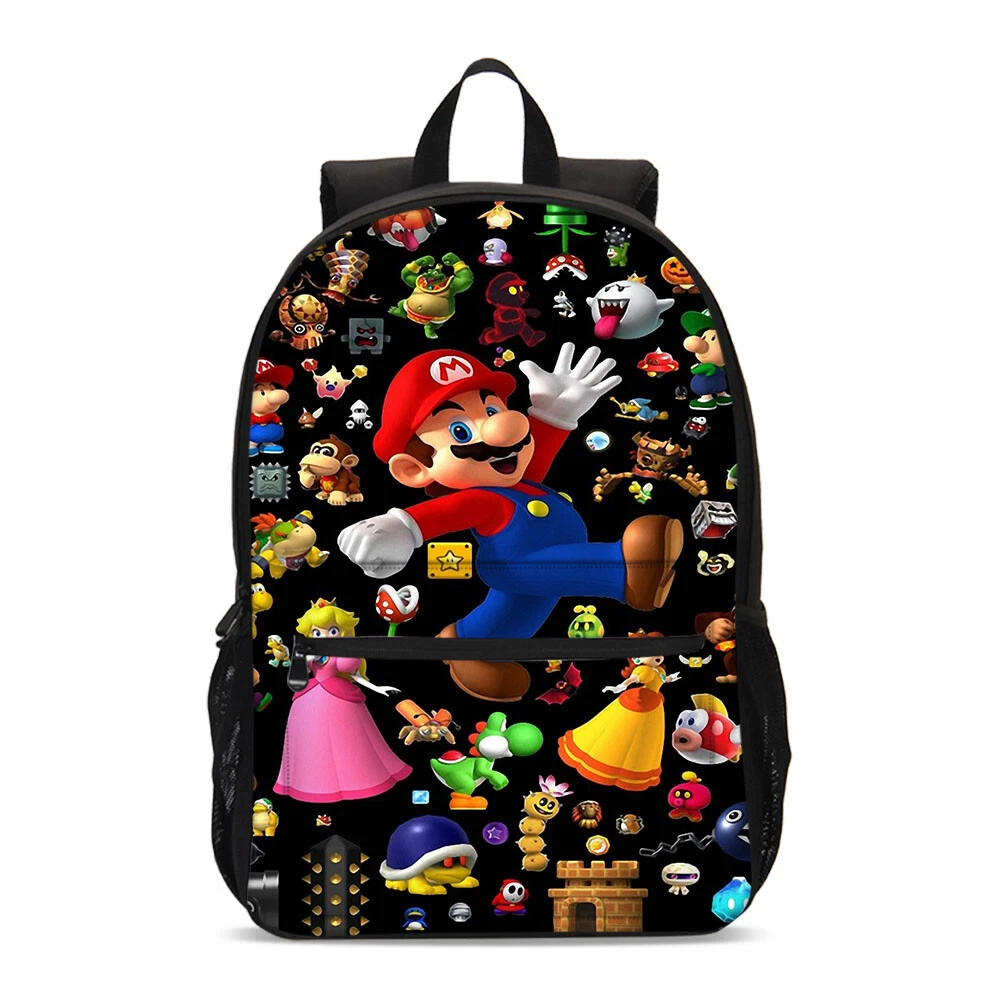 Super Mario World Game Students Backpack, School Bag, Back To School Gift