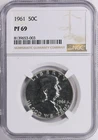 1961 Franklin Half Dollar 50c Proof NGC PF 69 (003)