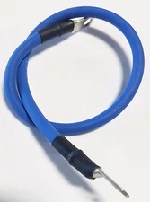 4 Gauge AWG Copper Battery Cable, Car, Truck, RV, Solar - Custom Made 15" Cable