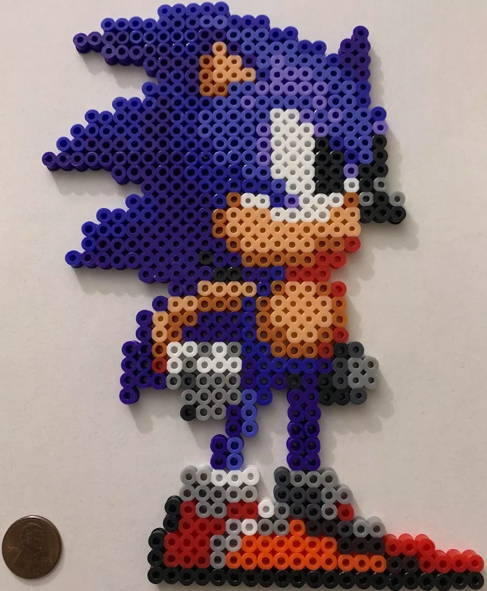 Super Sonic Sega the Hedgehog Mini Bead Sprite Perler Artkal Pixel