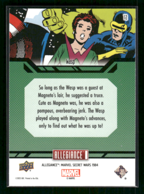 2024 Upper Deck Marvel Allegiance Secret Wars Card #12 Wasp nm | eBay