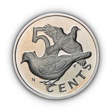 BRITISH VIRGIN ISLANDS. 1973, 5 Cents - Zenaida Doves, QEII b