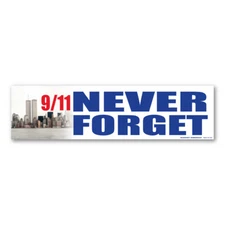 9/11 Never Forget Bumper Strip Magnet