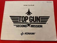 Top Gun The Second Mission Instruction Manual Booklet Only NES Nintendo