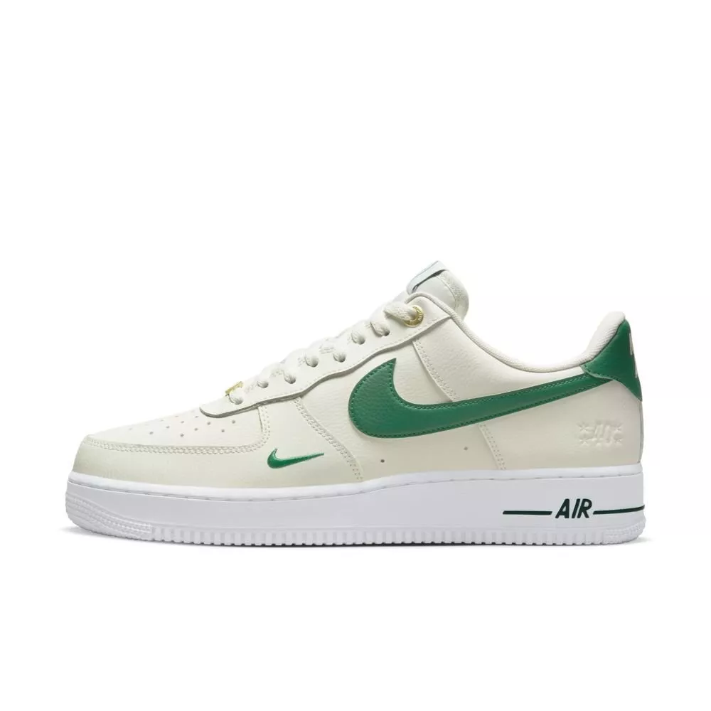 Nike Air Force 1 '07 40th anniversary sneakers in sail white and malachite  green