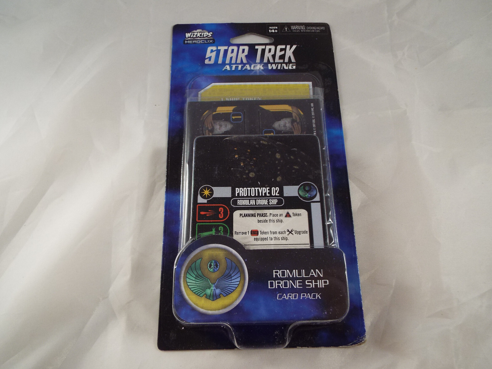 STAR TREK ATTACK WING ROMULAN DRONE SHIP CARD PACK