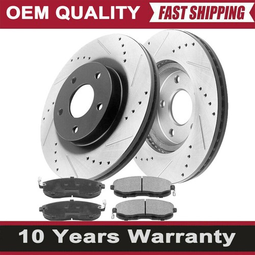 Brake Rotors Break Kit Front And Rear ACB ZONE Rear Disc Drilled Rotors And Ceramic Brakes Pads Set W/Hardware Fit For 2010 2011 2012 2013 2014 2015 2016 2017 Chevy Equinox Gmc - Foto 8