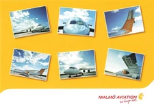 Postcard Airline Malmo Aviation BAe Systems CC8.