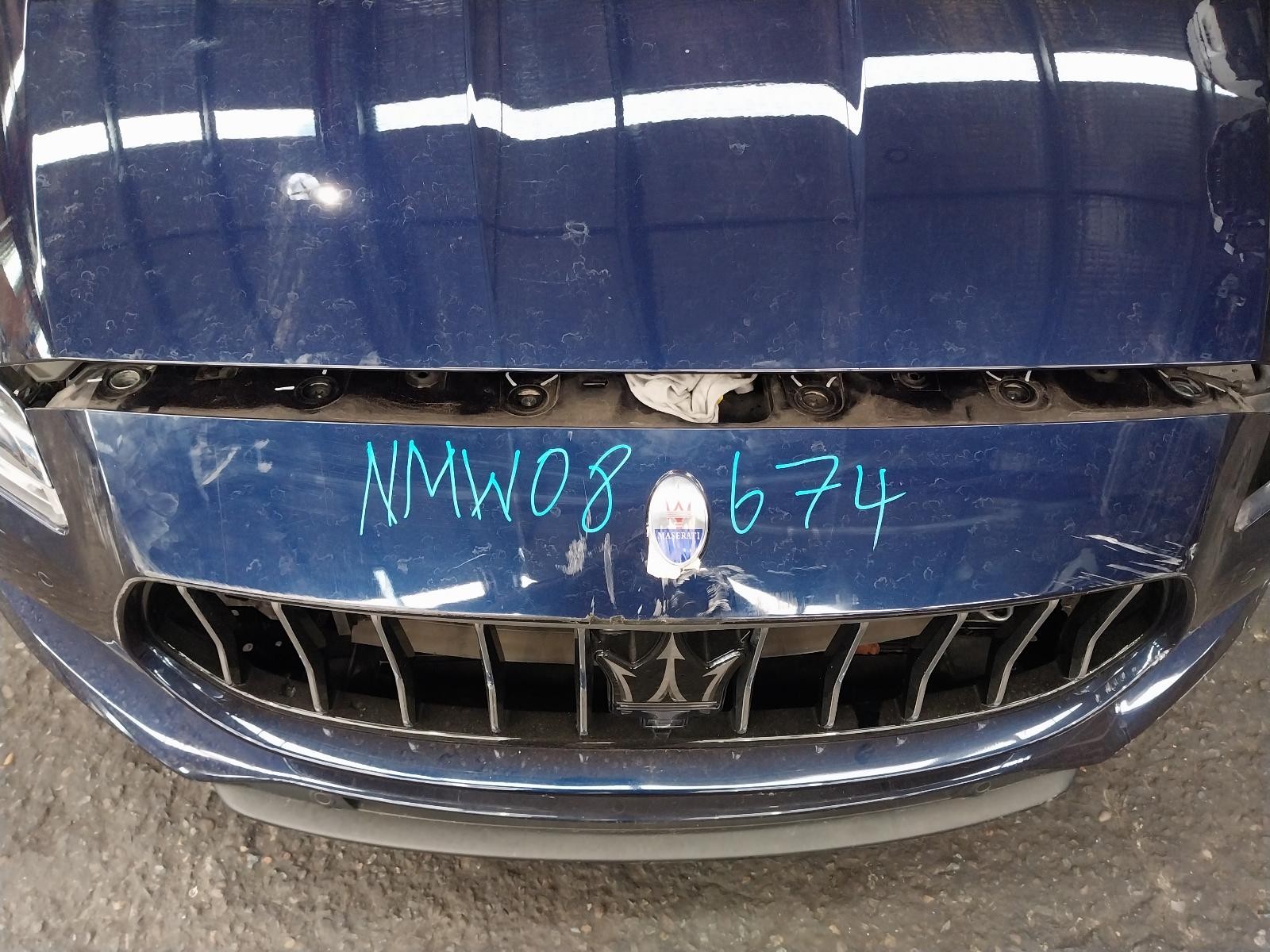 2017 Maserati Quattroporte BONNET HOOD BLUE M156 10/2013-2024 NMW08674 image 8