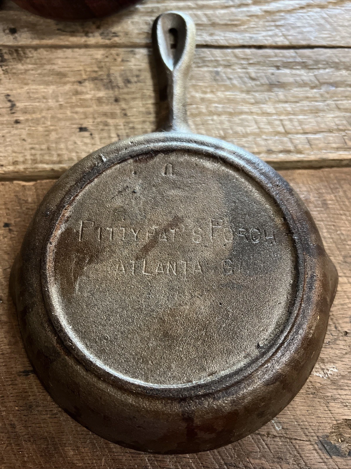Cast Iron Skillet Pitty Pat’s Porch Atlanta Size 3? Great Piece Fast S/H