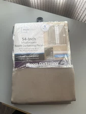 Mainstays 54” x 54” Room Darkening Panel Curtain. New In Package Never Used 