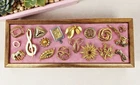 18pc Vintage Gold Tone Brooch Lot With Monet Avon Crown Trifari And More