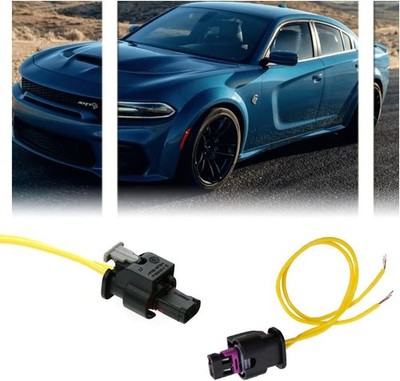 2 PCS Side Marker Light Pigtail Connector Wires for Dodge Charger 2015-2023 Fron