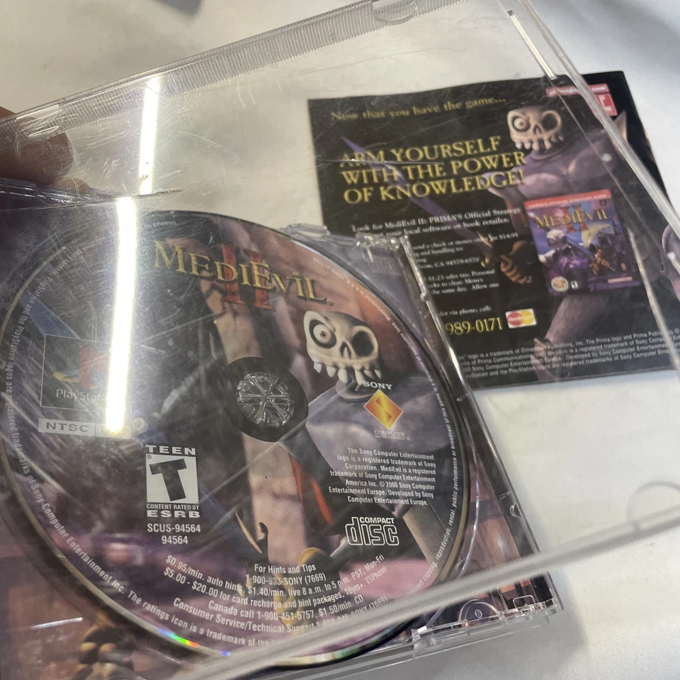 Medievil 2 - Sony PlayStation 1 PS1 Complete In Box CIB TESTED AND WORKS - Image 4 of 4