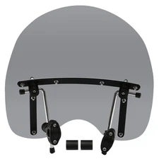 New 19"x17" Smoke Windshield Windscreen For Honda For Suzuki For Kawasaki