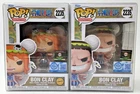 Funko Pop! One Piece Bon Clay #2235 CHASE COMMON Set of 2 SE GLOW Chalice EX