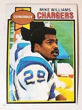 1979 Topps Football Card 459 Mike Williams San Diego Chargers 