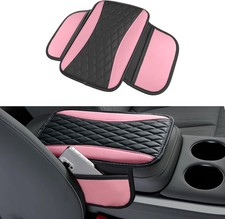 Patchwork Leather Car Center Console Cover,Microfiber Leather Vehicle Armrest