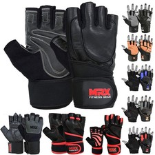 MRX Weight Lifting Gloves are Premium Quality Cowhide Leather with Long Wrist...
