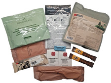 MRE-UK Ration Pack - 12 HOUR FREEZE DRIED MRE - Prepping Camping Hiking Fishing