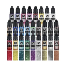 Metallic Alcohol Ink Set -26 Metallic Colors Alcohol Based Ink for ... Fast Ship