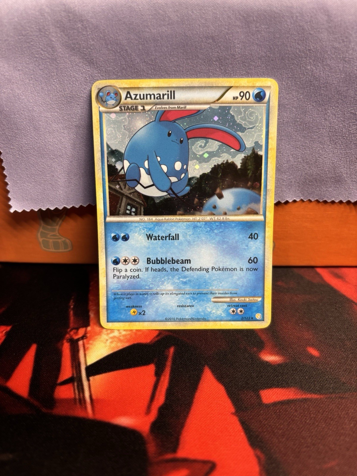 Azumarill 2/123 HeartGold & SoulSilver Holo Pokemon TCG 2010 LP