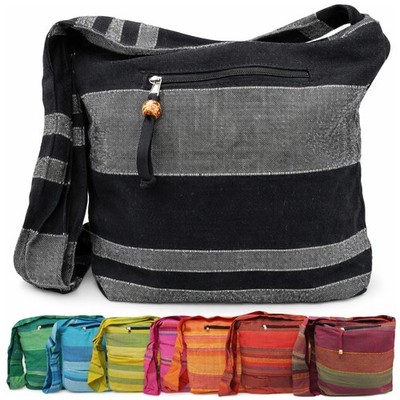 Tasche Schultertasche Baumwolle Umhängetasche Stofftasche Bunt Hippie Goa Beutel