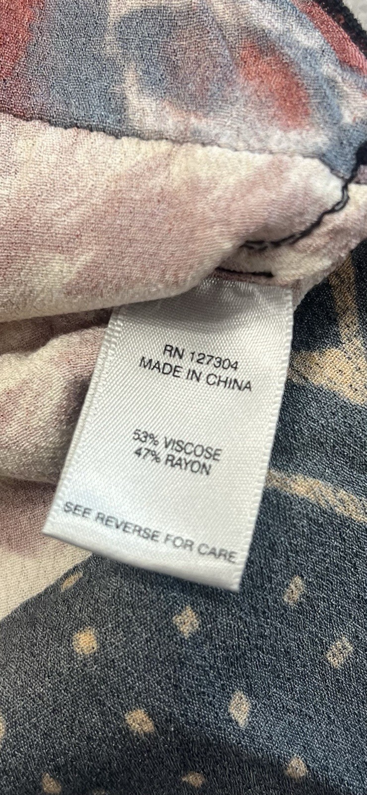 John Mark multicolor patchwork button-down tunic … - image 12