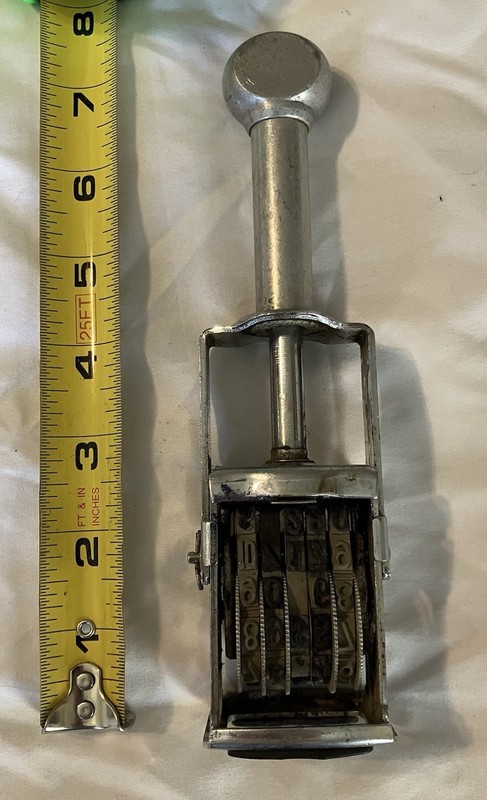 Vintage Unbranded 5 Band Grocery Price Stamper - As Found Condition.
