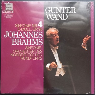 Brahms - Symphony No. 4, GÜNTER WAND, Harmonia Mundi, STEREO, SEALED