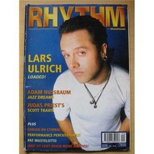METALLICA RHYTHM MAGAZINE SEPT 1996 LARS ULRICH COVER WITH MORE INSIDE UK