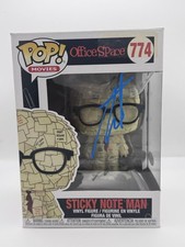 Stephen Root "Office Space" AUTOGRAPH Signed Sticky Note Man 774 Funko Pop ACOA