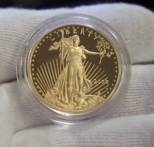 2008 W US Proof Gold Eagle 1 oz $50 Gem!!