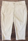 St. John's Bay Women's khaki Flat Front Capri Pants Straight Leg — photo 1