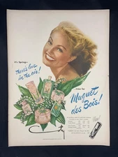 Magazine Ad* - 1950 - Coty Perfume - Muguet des Bois