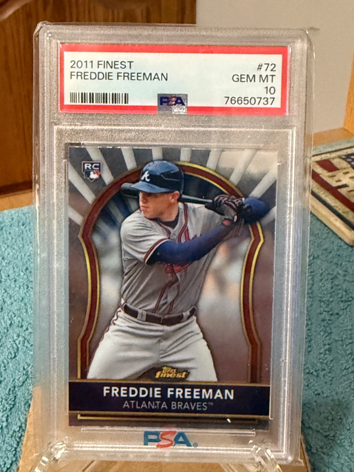 Freddie Freeman - 2011 - Finest - #72 - PSA 10