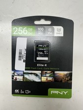 PNY 265GB Elite-X Class 10 U3 V30 SDXC Flash Memory Card - 100MB/s, (44907)