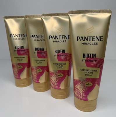 4 PANTENE Pro-V Miracle BIOTIN STRENGTH Conditioner 5.1 Fl Oz Each