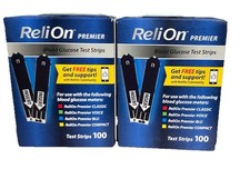 200 ReliOn Premier Glucose Test Strips Very Fresh 6/2027 34.88 Free Ship