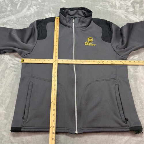 OGIO UPS Racing Jacket Mens XL Full Zip Fleece Lined Gray Black - Picture 6 of 8
