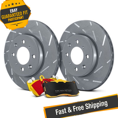 EBC S9KR1547 Stage 9 Super Sleeper Slotted Rear Brake Kit for 2016-2018 Mazda 3