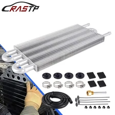 Fit For Car 4 Row Remote Transmission Oil Cooler Auto-Manual Radiator Converter