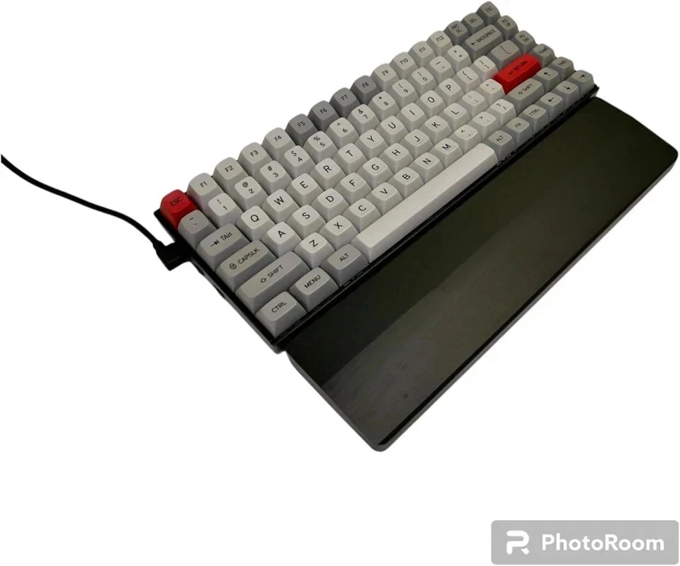 Reposamuñecas teclado madera (compacto, negro) compacto, negro Foto 2 de 4