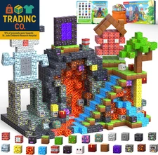 150PCS Magnetic Blocks, Magnetic Building Blocks Cubes, Magnet Tiles Stacking ST
