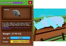 Aurora Rhino 27.95kg  Age 100  ‼️🌱🪴Grow A Garden🌿⚡CHEAPEST ‼️