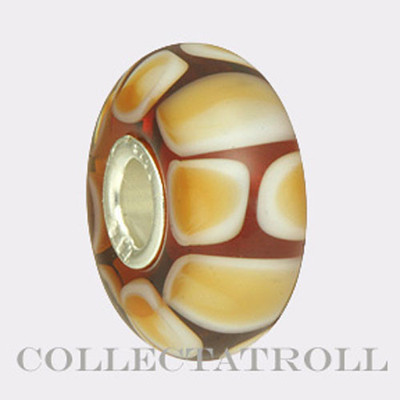 Authentic Trollbeads Brown Fusion Bead Trollbead  61409