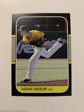 Adam Mazur Major League Baseball Draft Prospect Collector’s Card