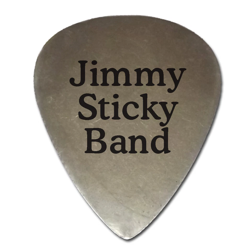 Plektrum Edelstahl graviert Plektron mit Wunschtext Name personalisiert Gravur - Bild 2 von 4