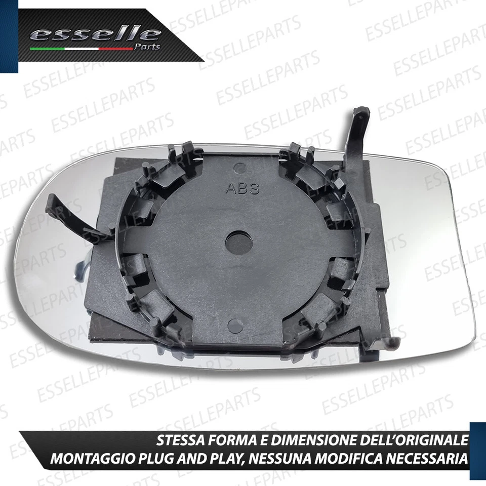 SPECCHIETTO FIAT PUNTO 188 FINO AL 2007 VETRO RETROVISORE DESTRO SINISTRO - Immagine 4 di 4
